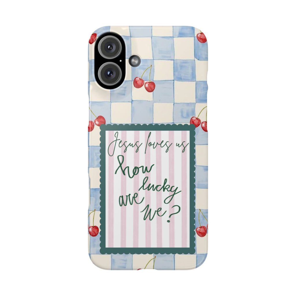 Jesus Loves Us iPhone Case