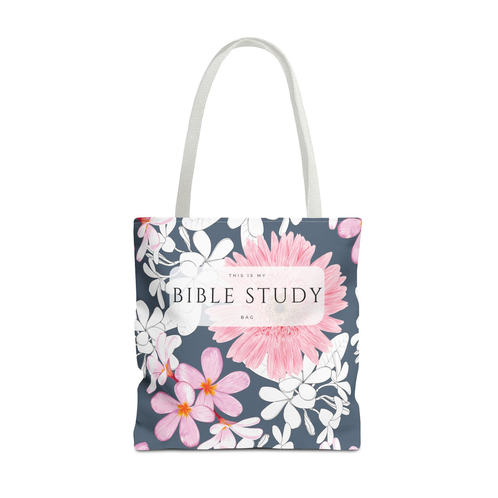 This Is My Bible Study Bag Floral Tote Bag