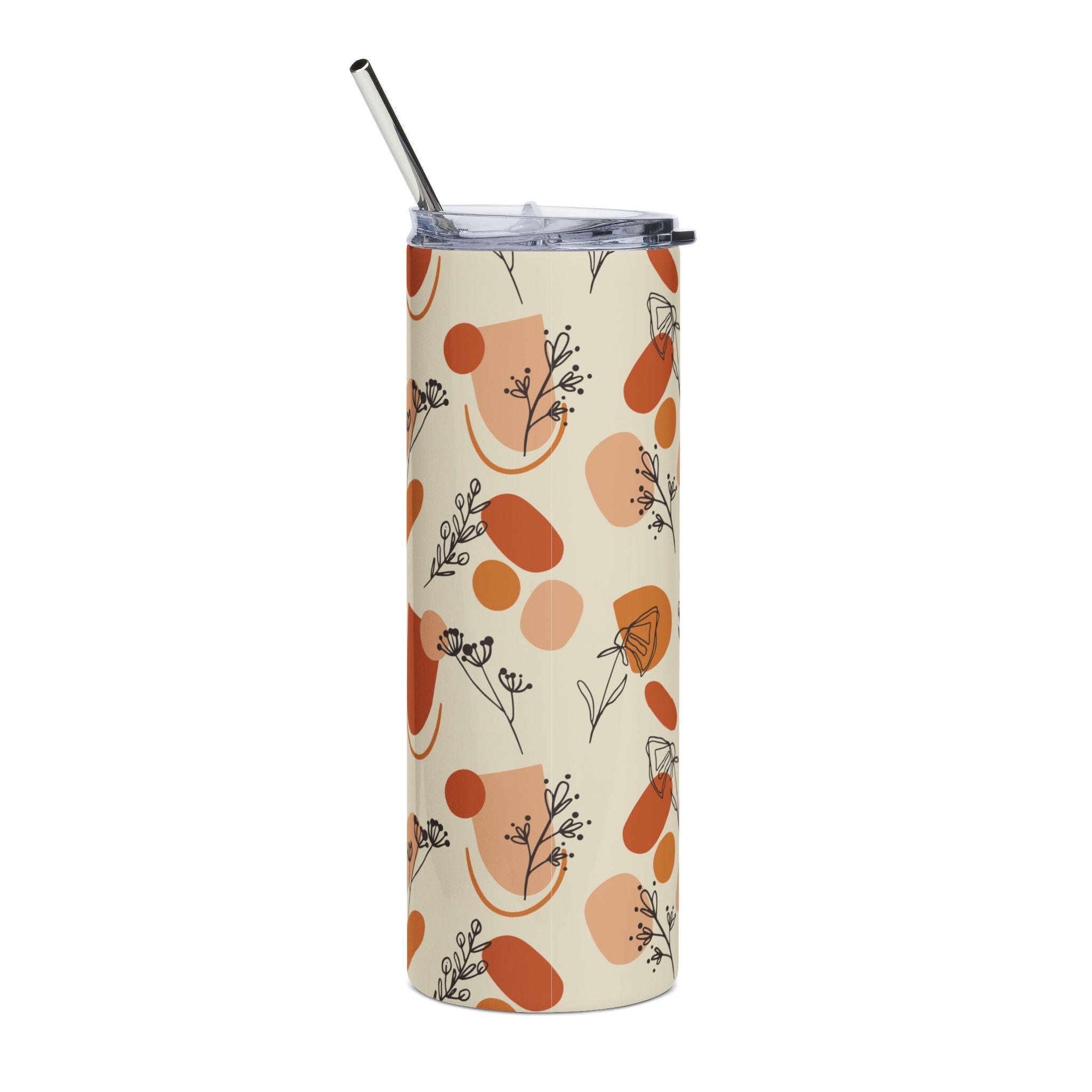 Orange Flourish 20oz Tumbler