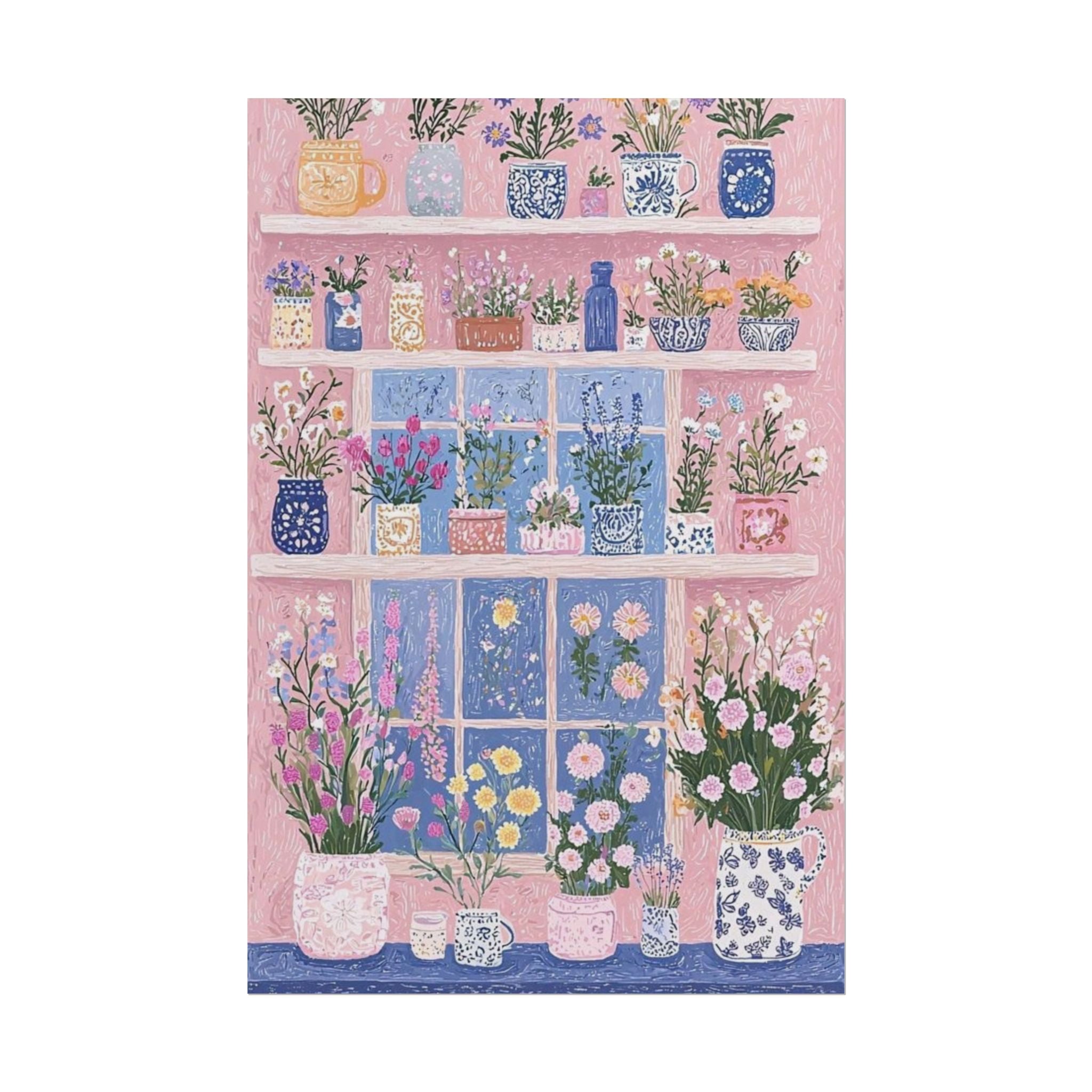 Flower Shelf Unframed Poster