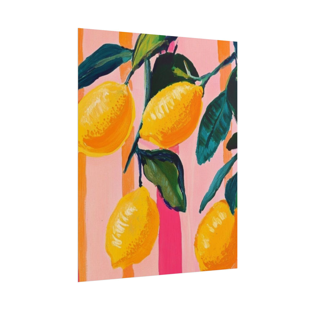 Watercolor Lemon Unframed Poster