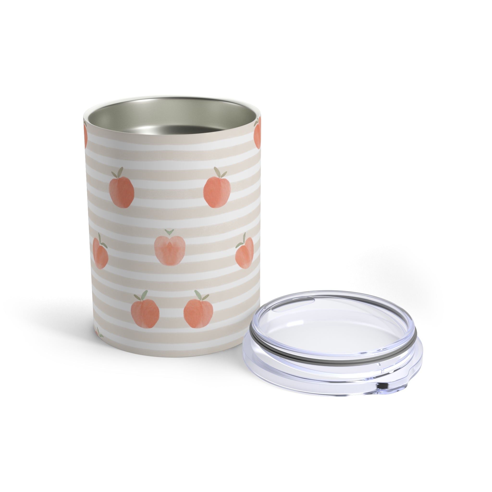 Peach Striped Mini Tumbler