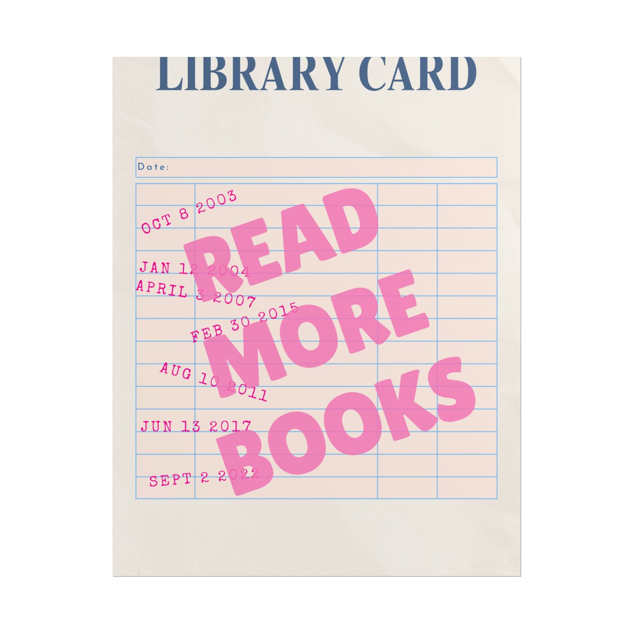 Read More Books Unframed Poster