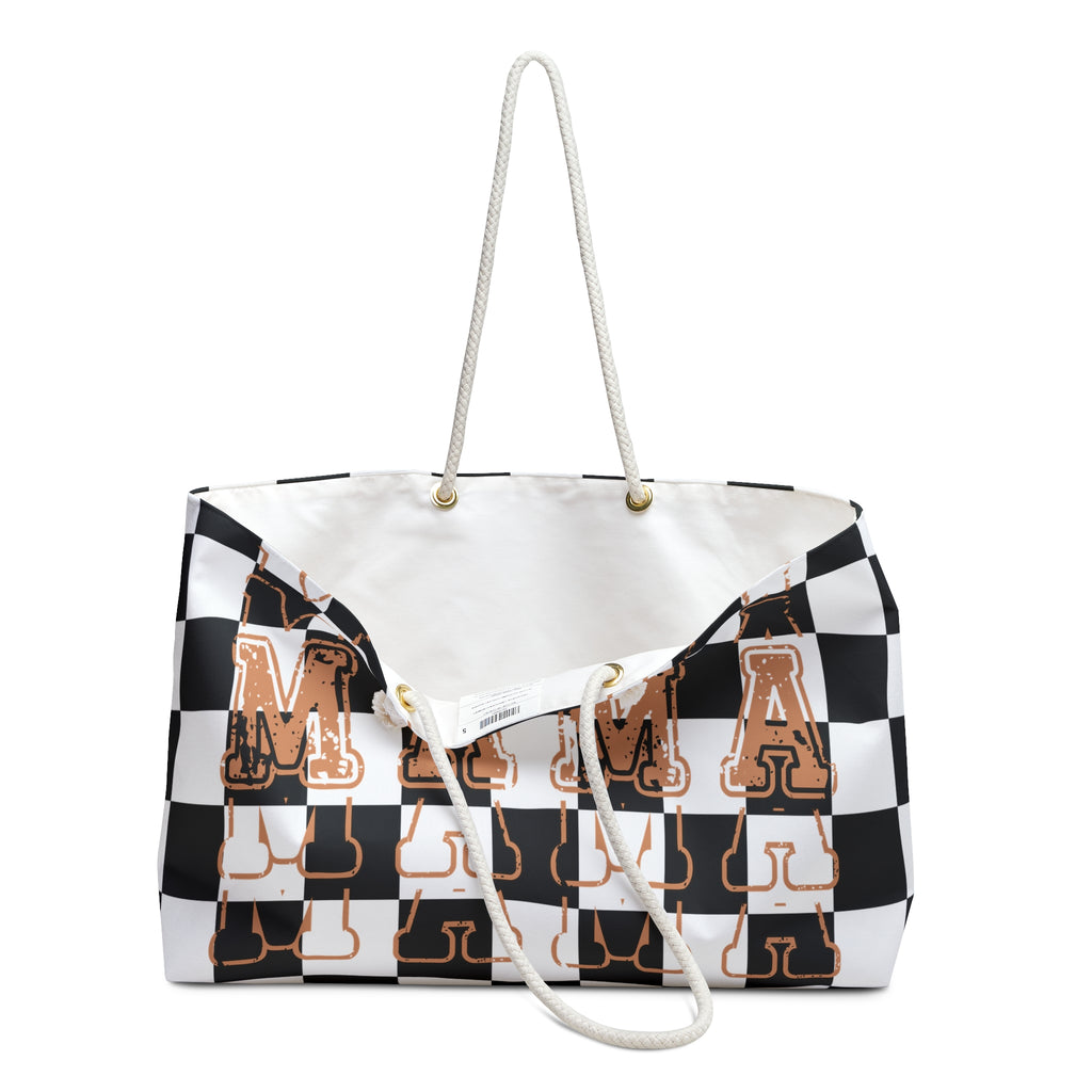 Checkered Mama Weekender Bag
