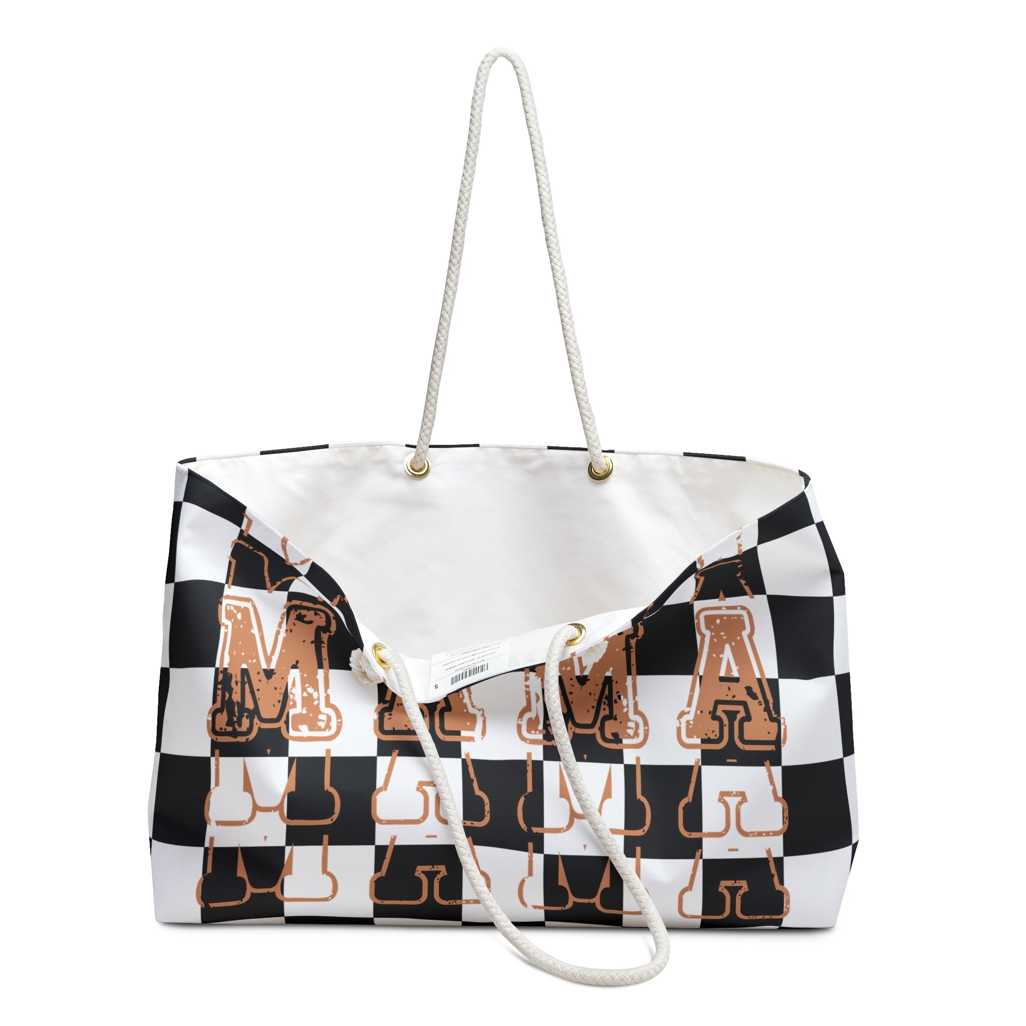 Checkered Mama Weekender Bag