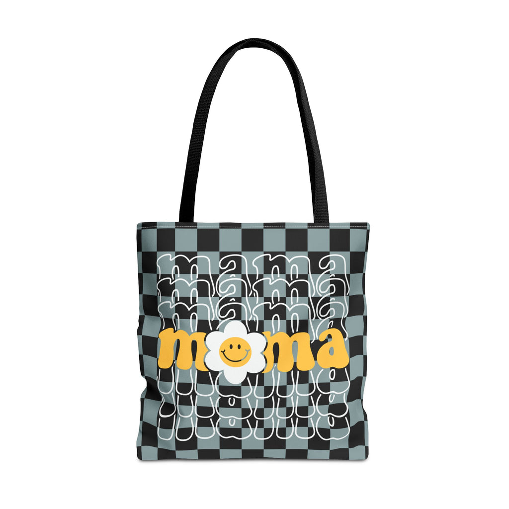 Mama Checkered Tote Bag