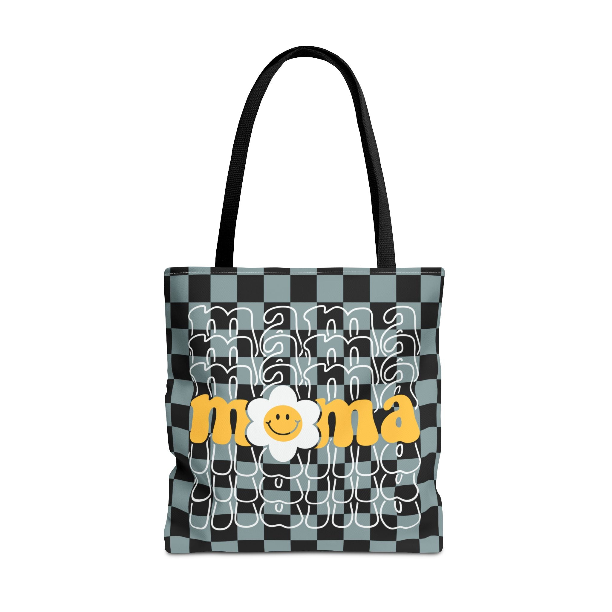 Mama Checkered Tote Bag