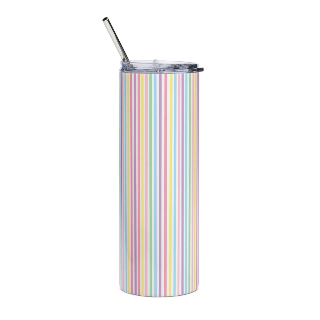 Bella Bright Colorful Stripes 20oz Tumbler