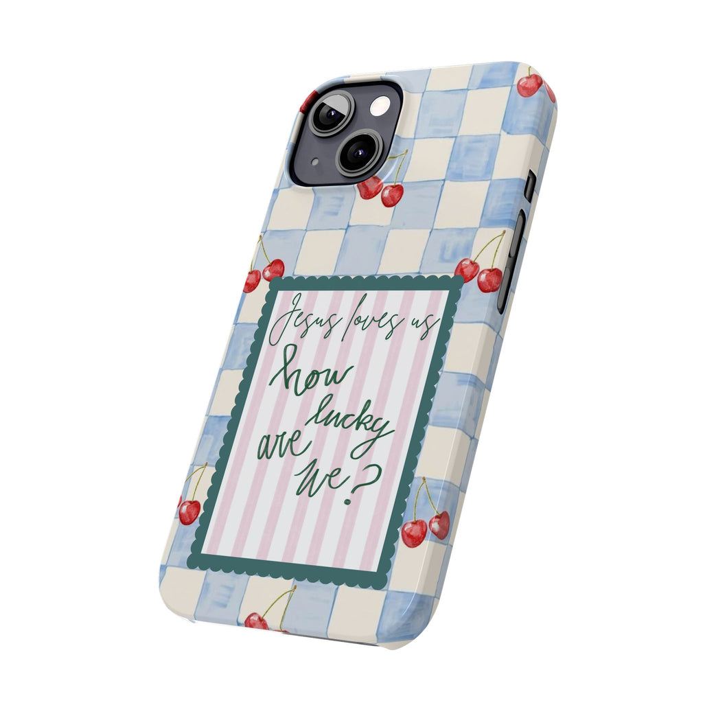 Jesus Loves Us iPhone Case
