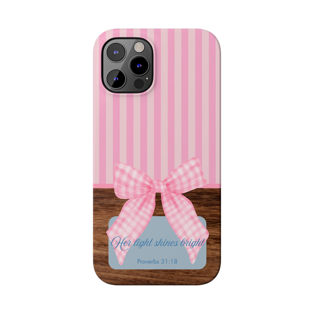 Her Light Shines Bright iPhone Case