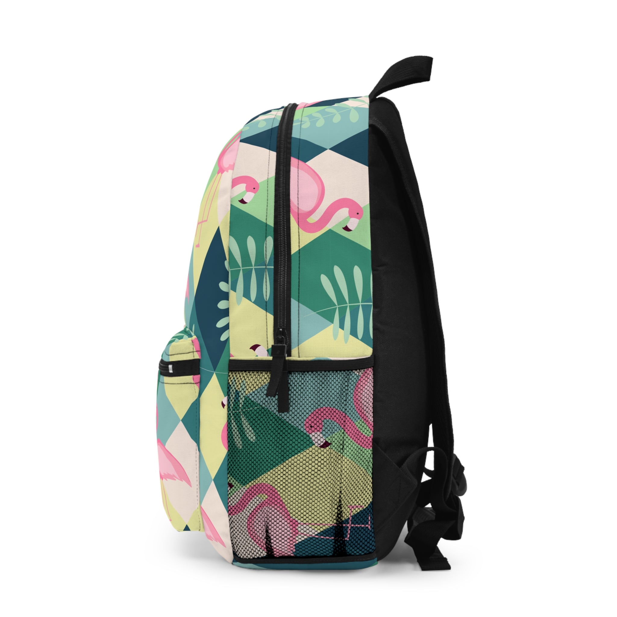 Flamingo Plaid Kids Backpack