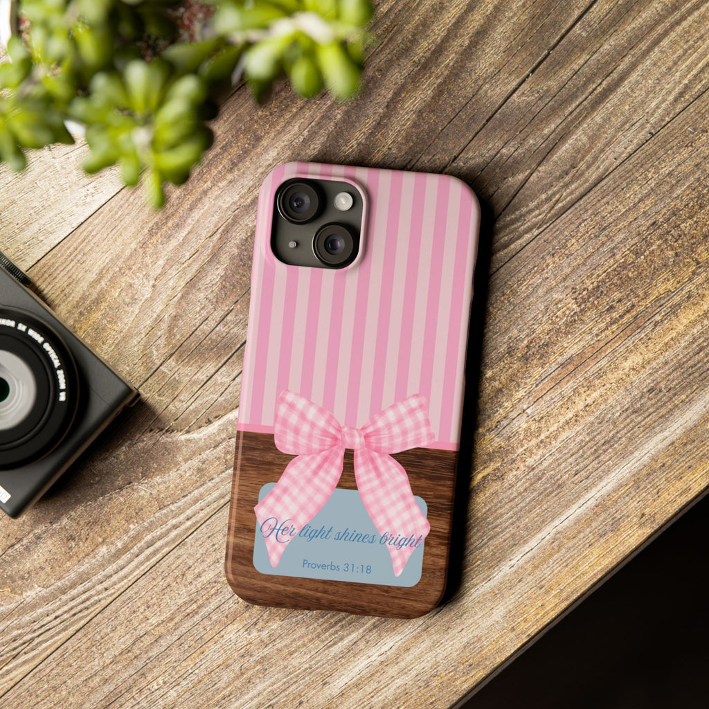 Her Light Shines Bright iPhone Case