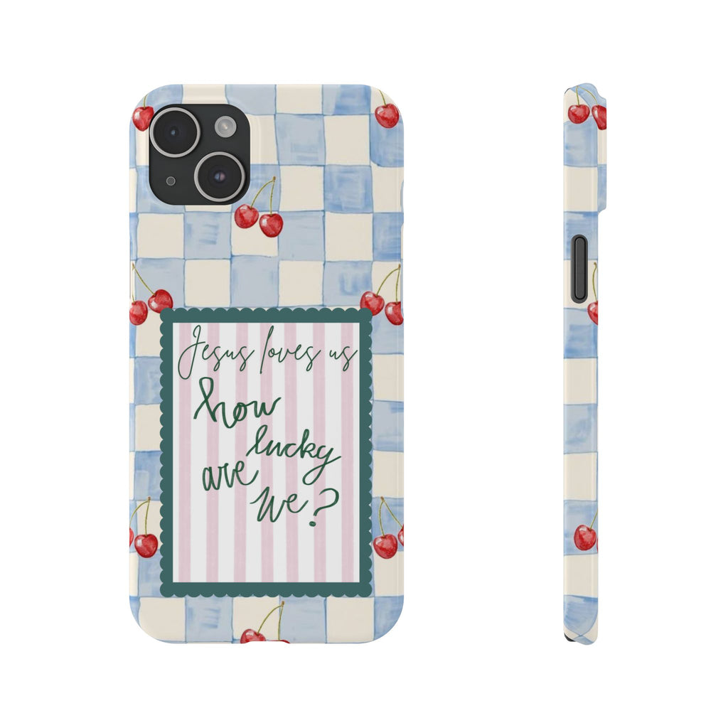 Jesus Loves Us iPhone Case