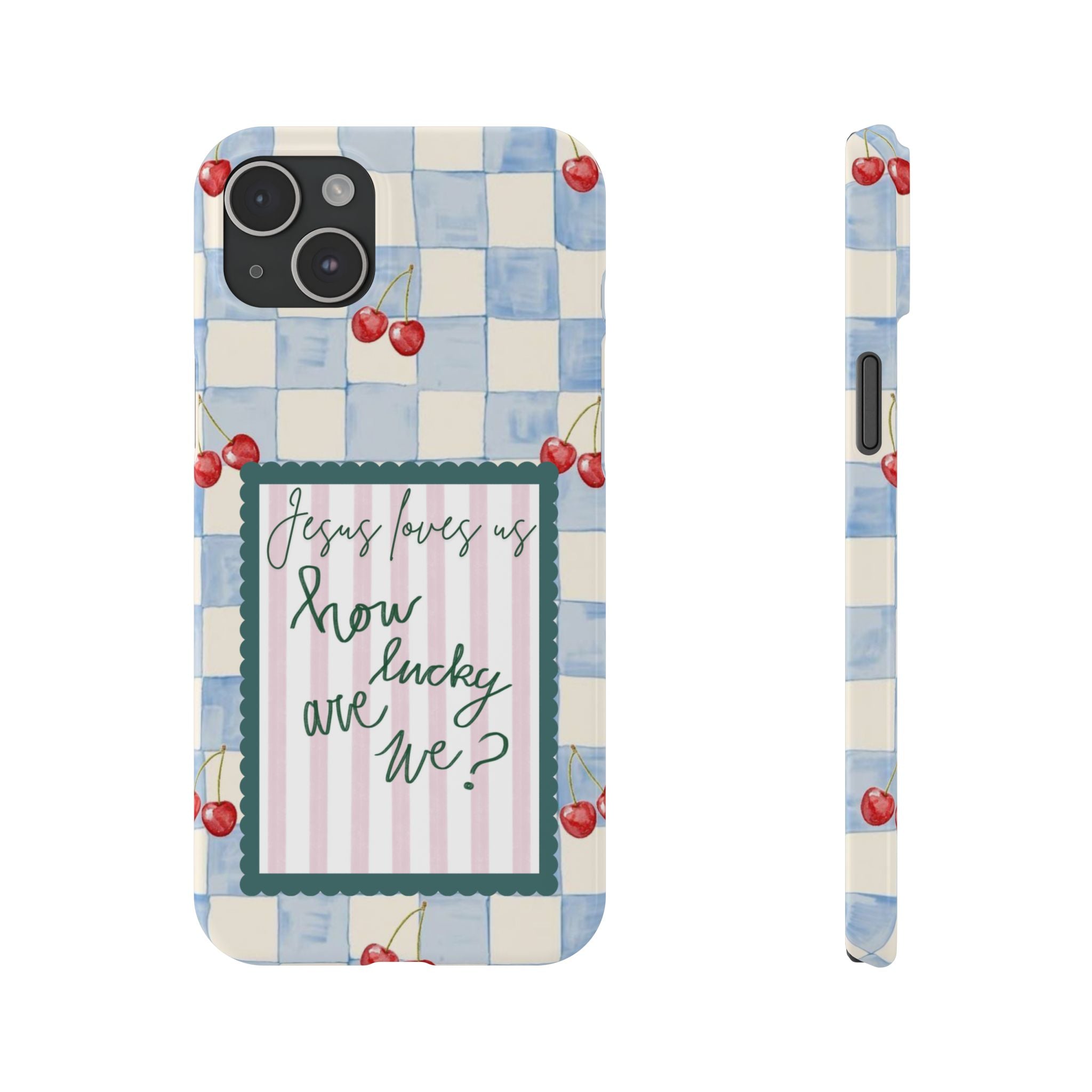 Jesus Loves Us iPhone Case