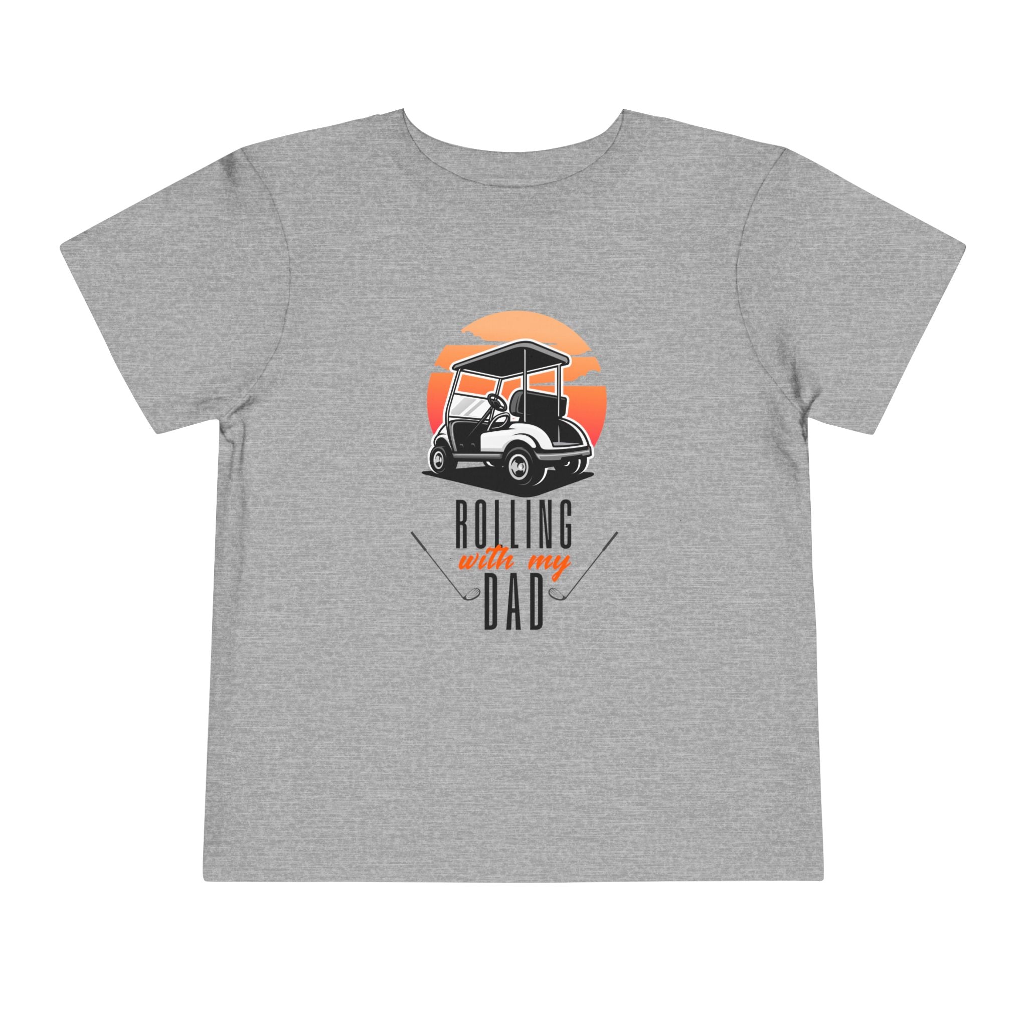 Rolling With My Dad Golf Toddler Tee
