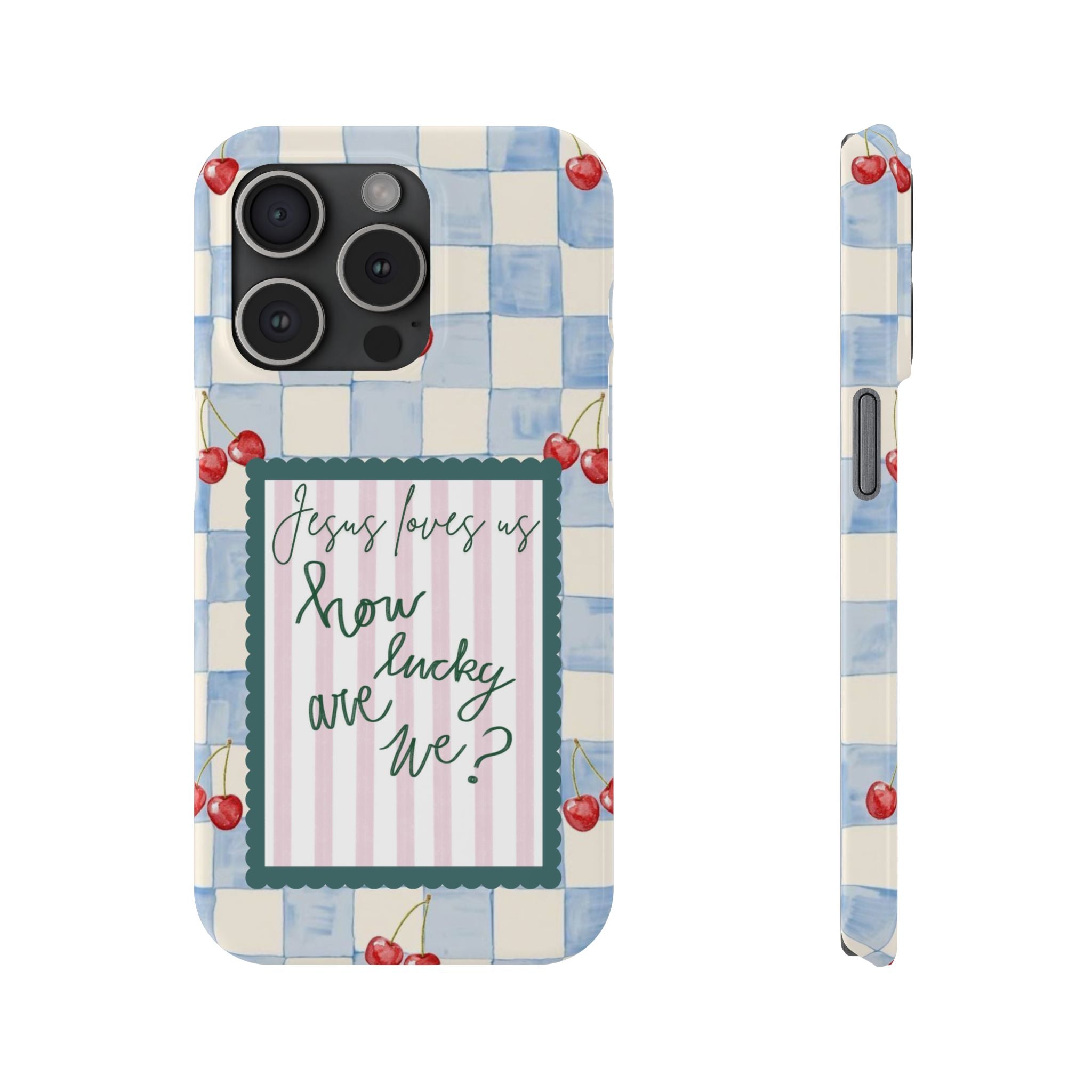 Jesus Loves Us iPhone Case
