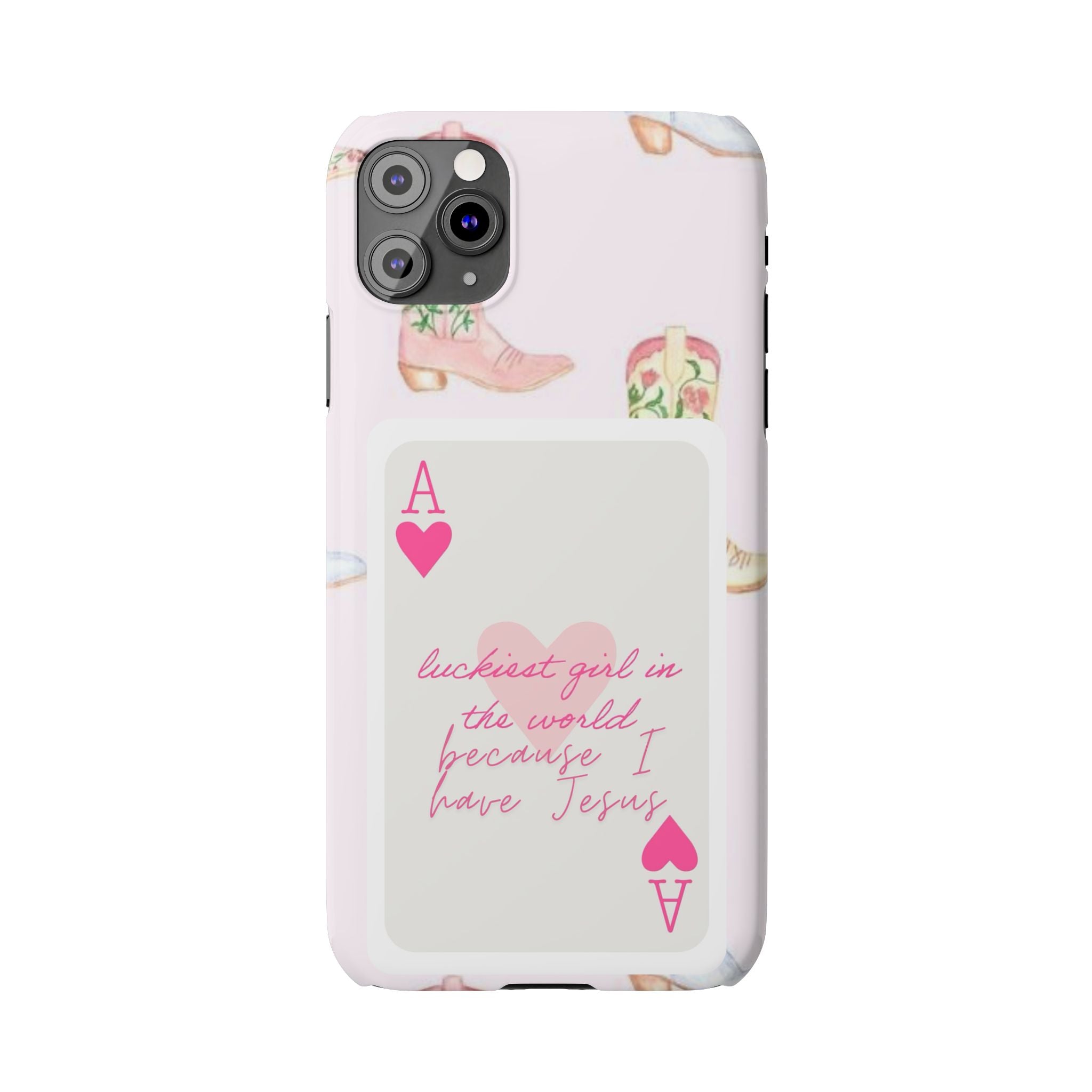 Luckiest Girl In The World iPhone Case