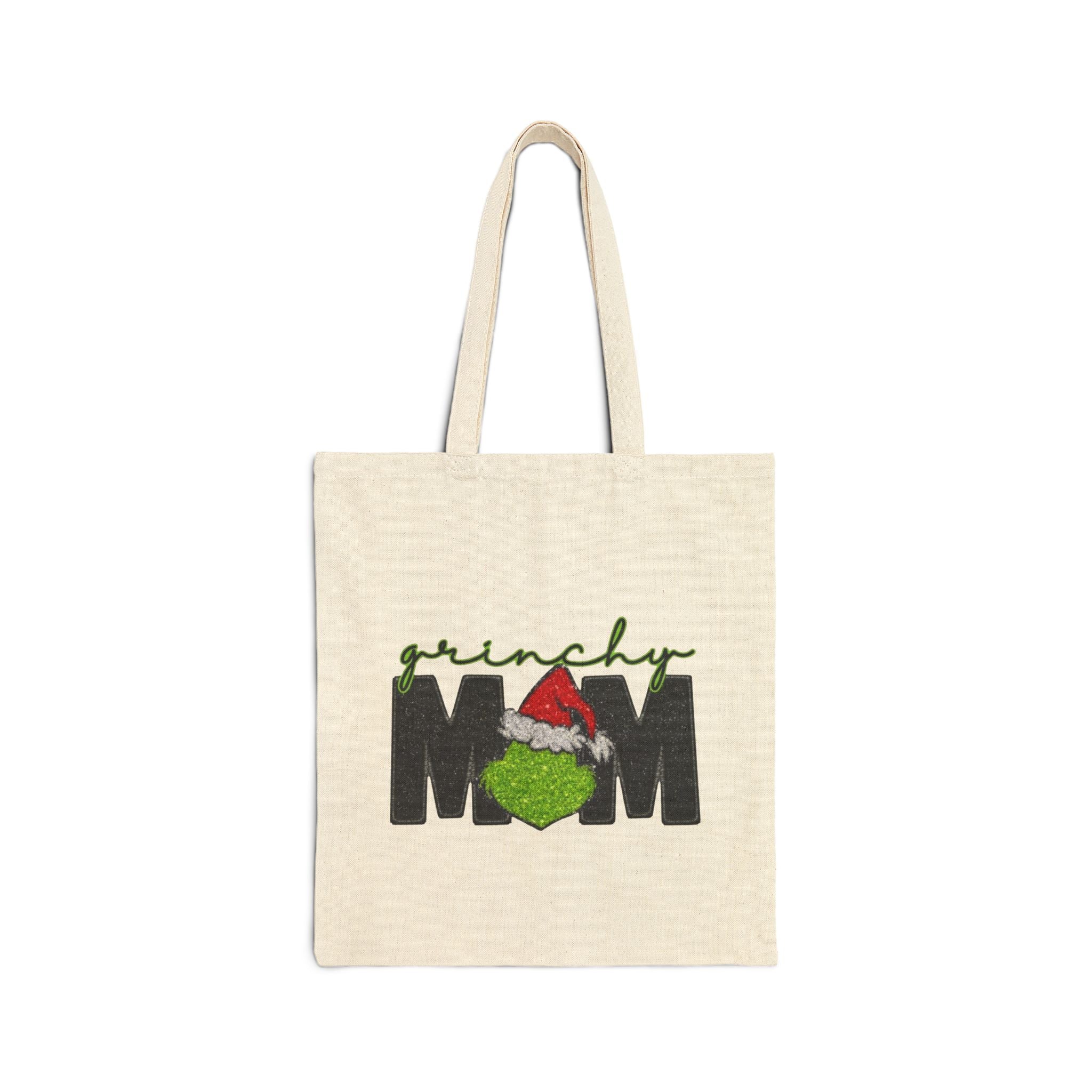 Grinchy Mom Canvas Tote