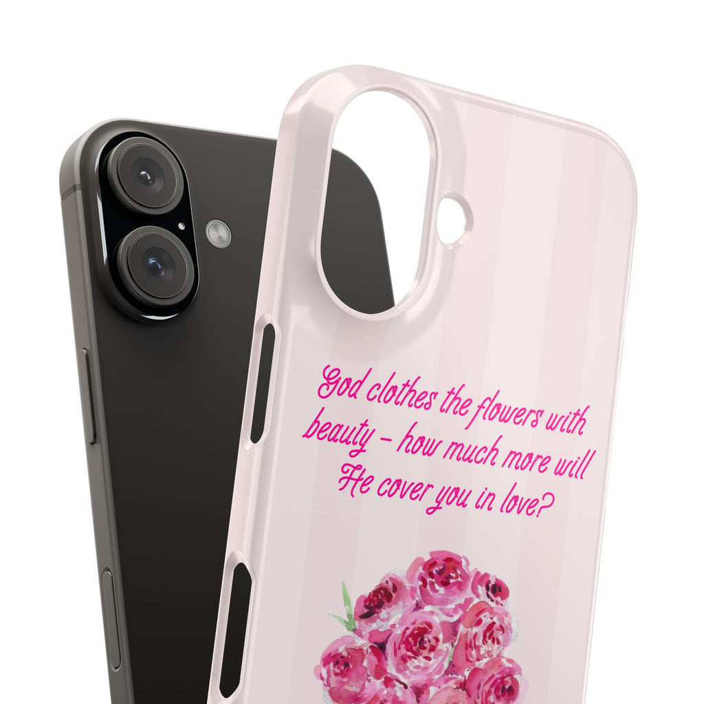 God Clothes The Flowers In Beauty Calling iPhone Case