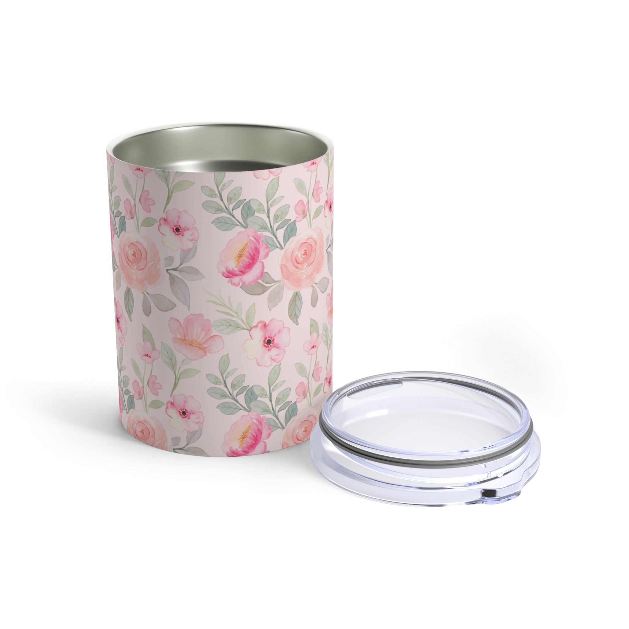 Pink Peach Flower Mini Tumbler