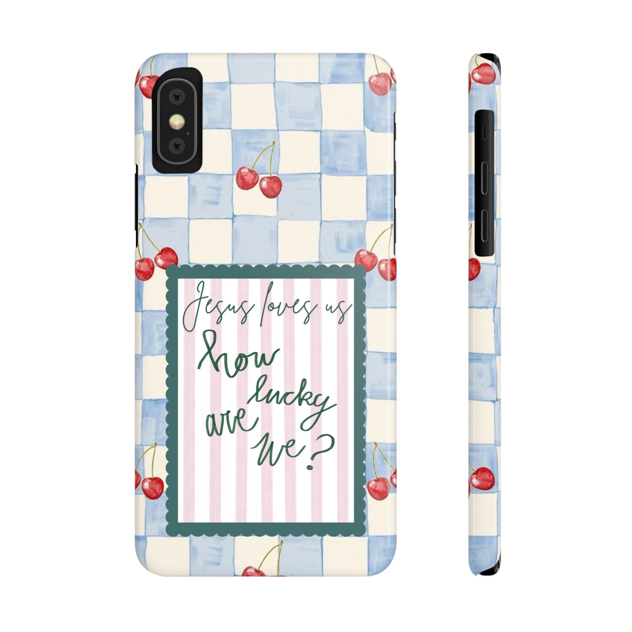 Jesus Loves Us iPhone Case