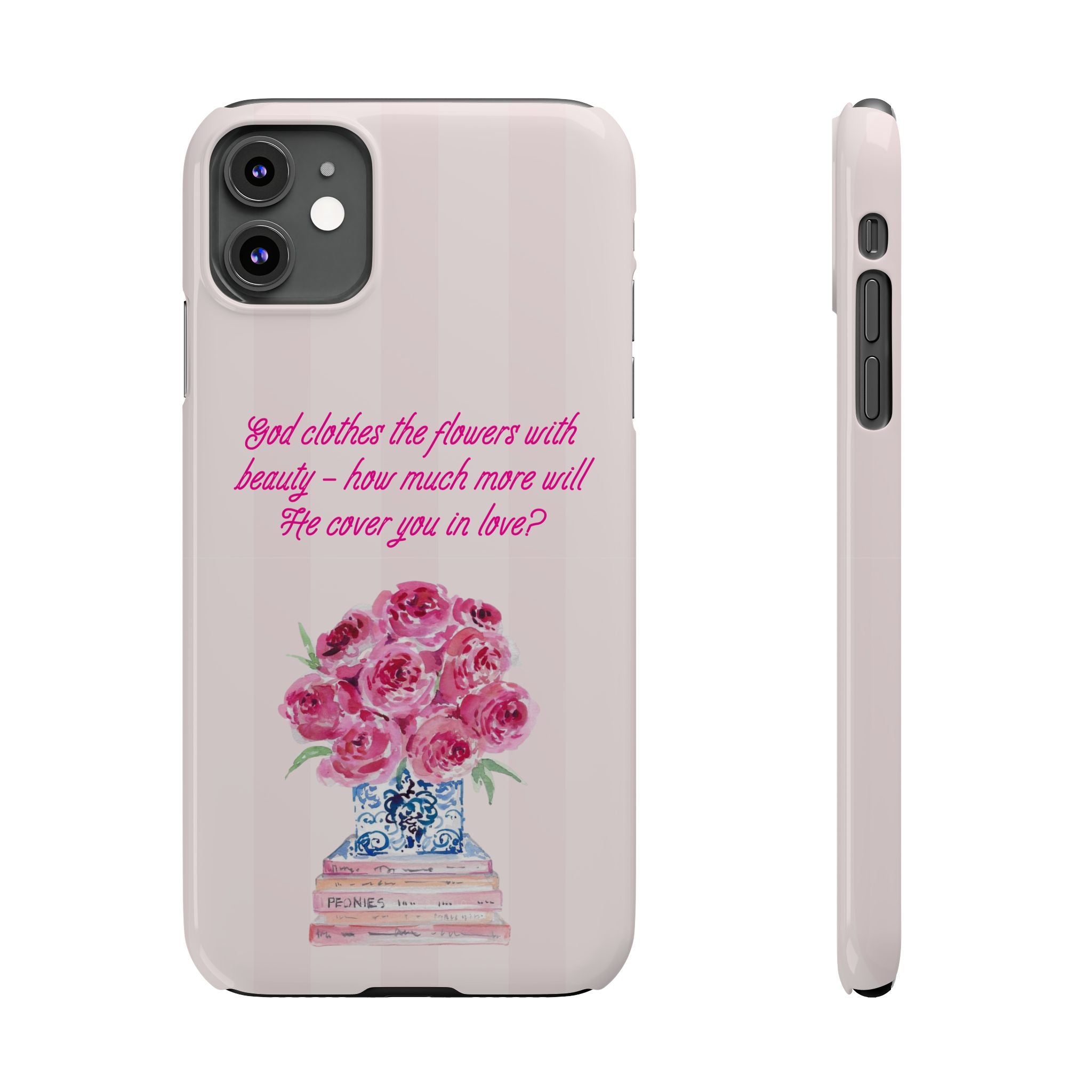 God Clothes The Flowers In Beauty Calling iPhone Case