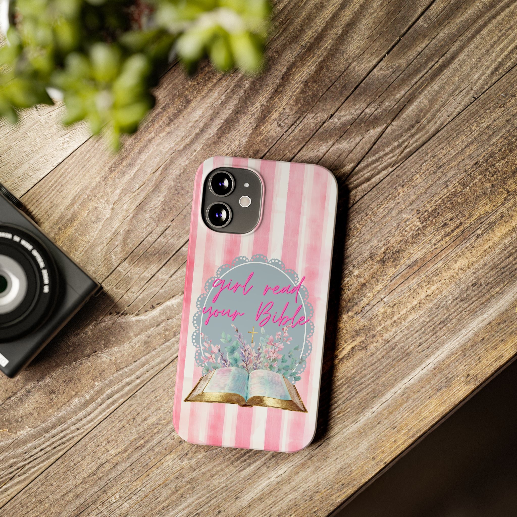 Girl Read Your Bible iPhone Case