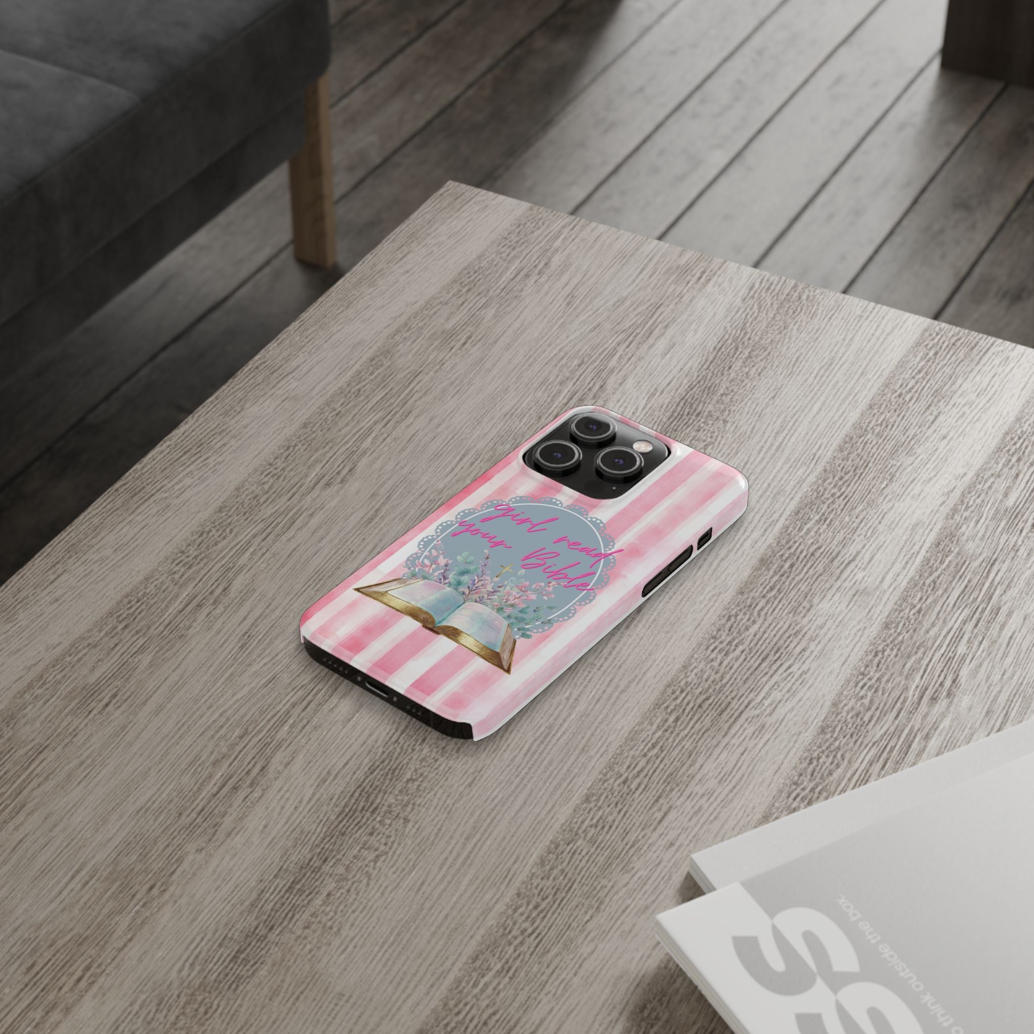 Girl Read Your Bible iPhone Case