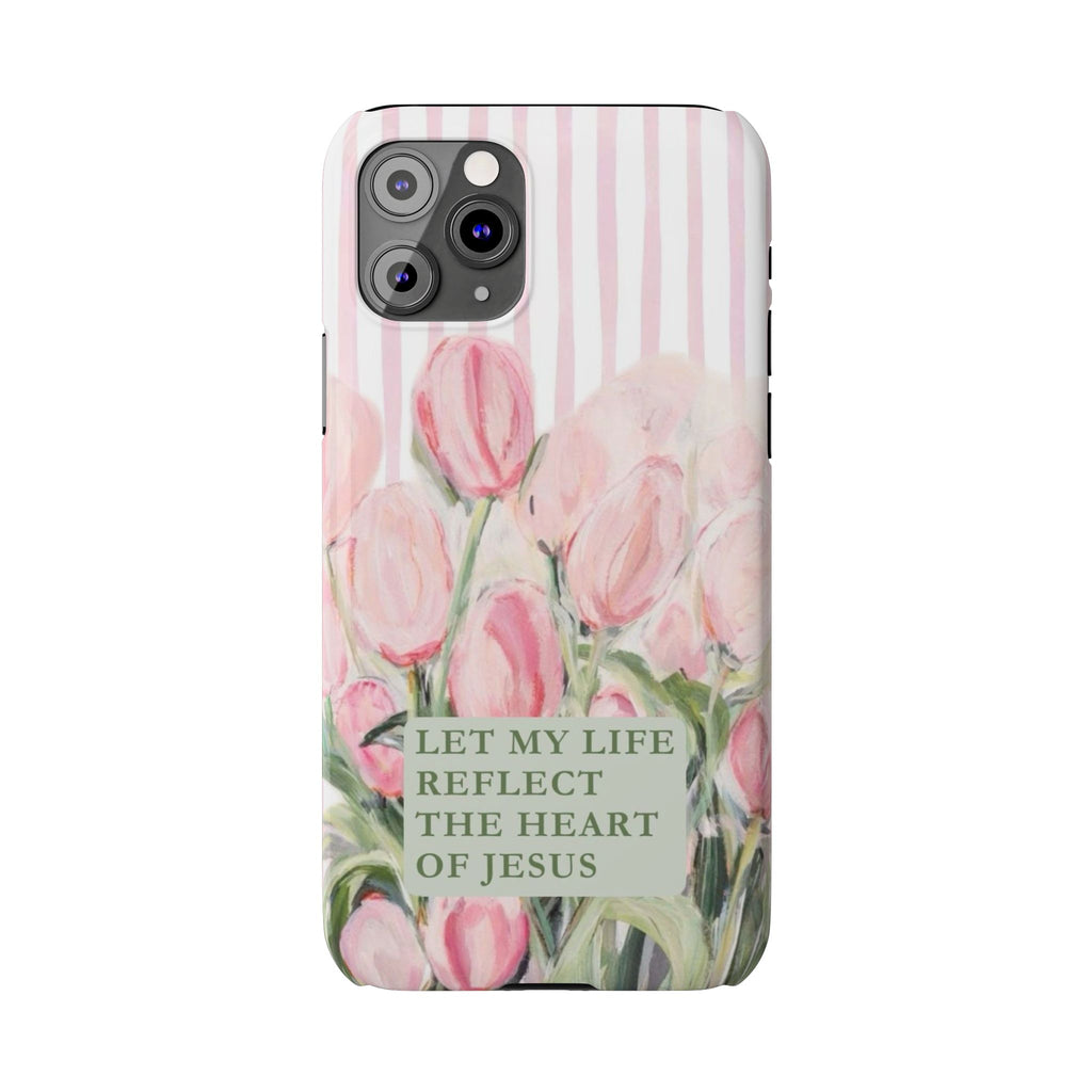 Let My Life Reflect The Heart Of Jesus iPhone Case
