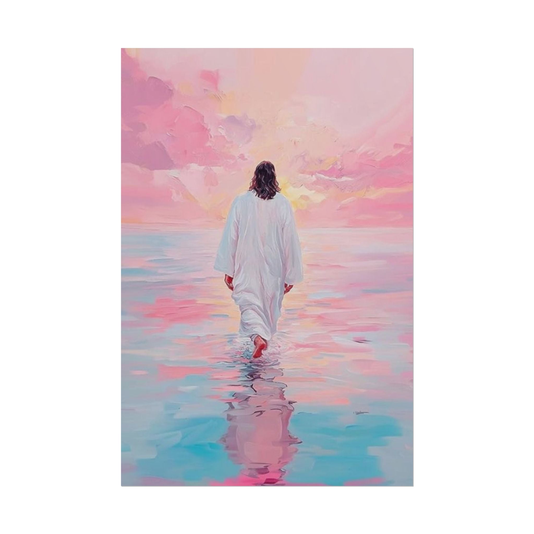 Jesus Walking On Water Unframed Poster