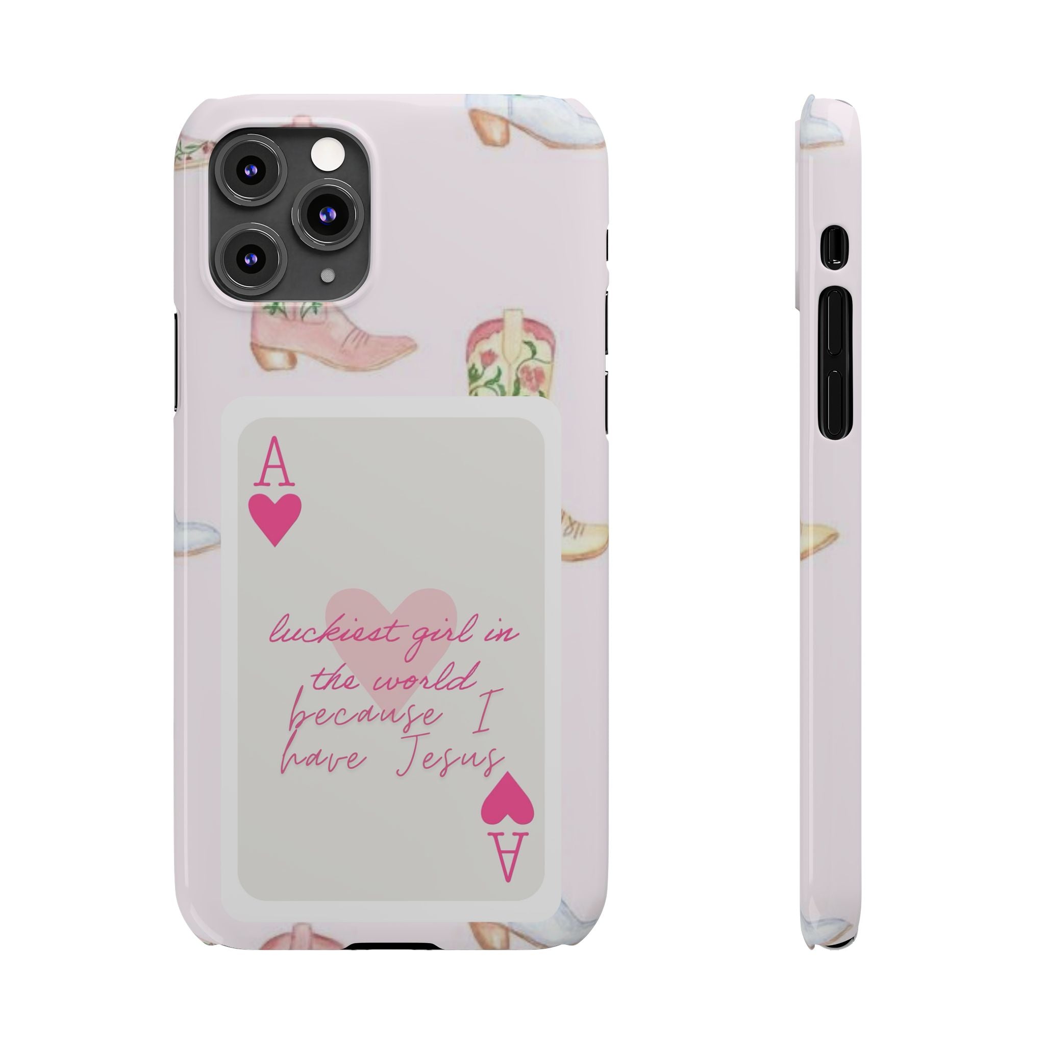 Luckiest Girl In The World iPhone Case