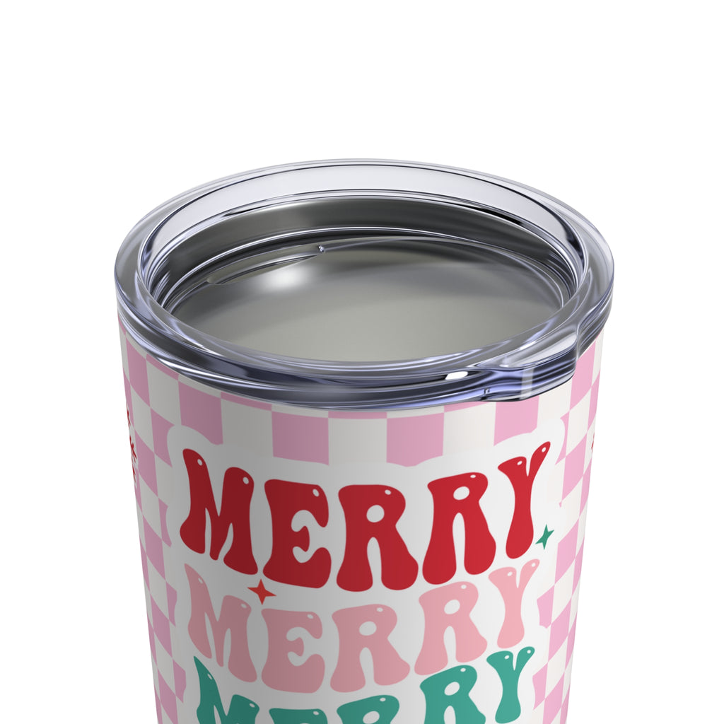 Merry Merry Merry Christmas Mini Tumbler