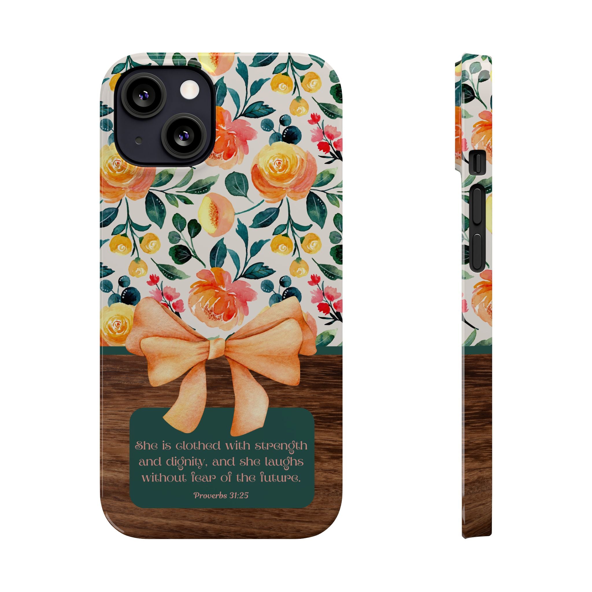 She Is Clothed With Strength & Dignity iPhone Case
