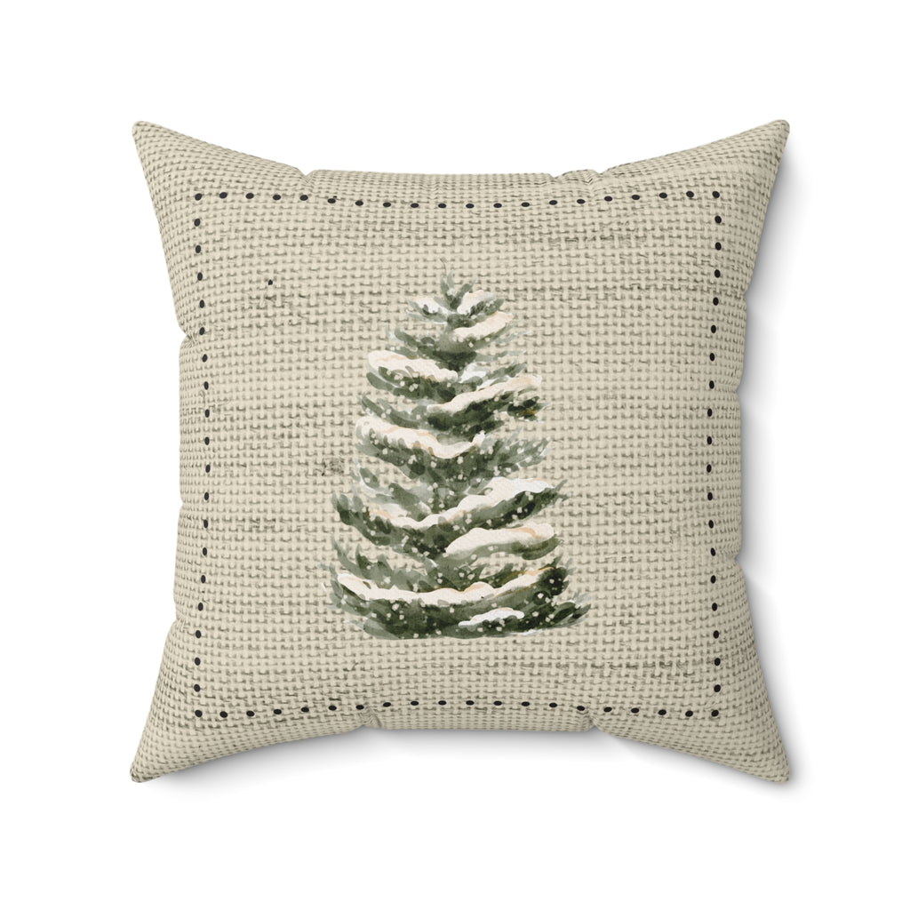 Snowy Spruce Pillow