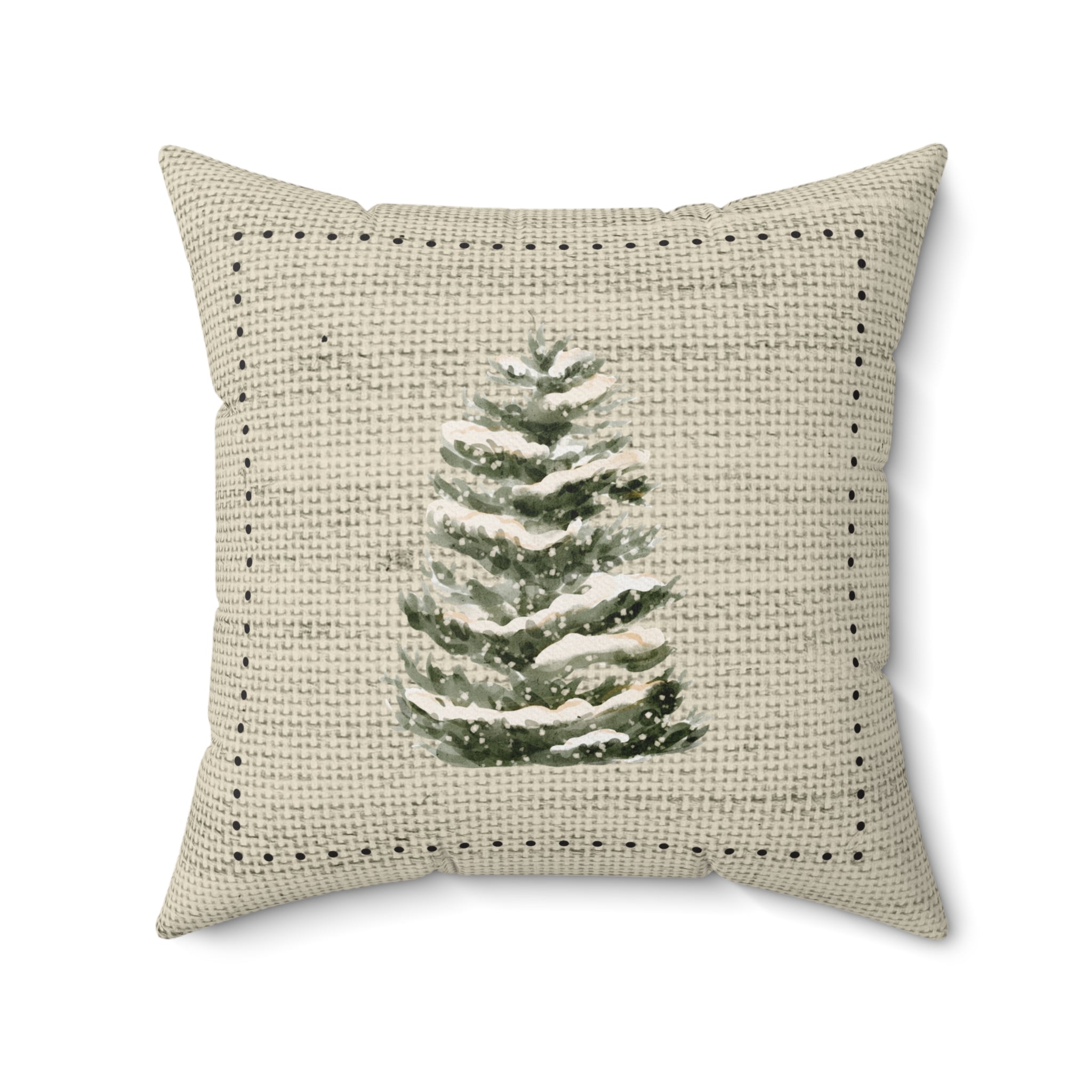 Snowy Spruce Pillow