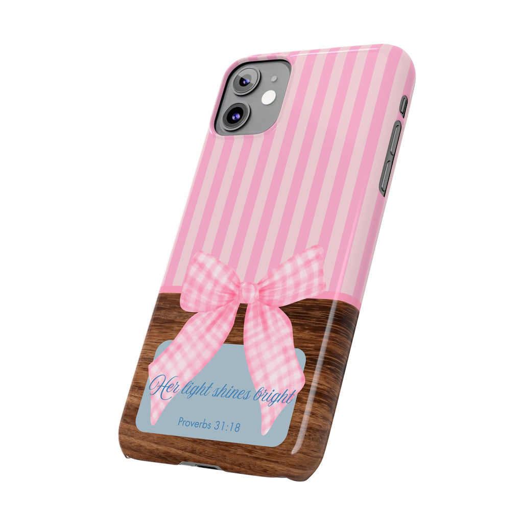 Her Light Shines Bright iPhone Case
