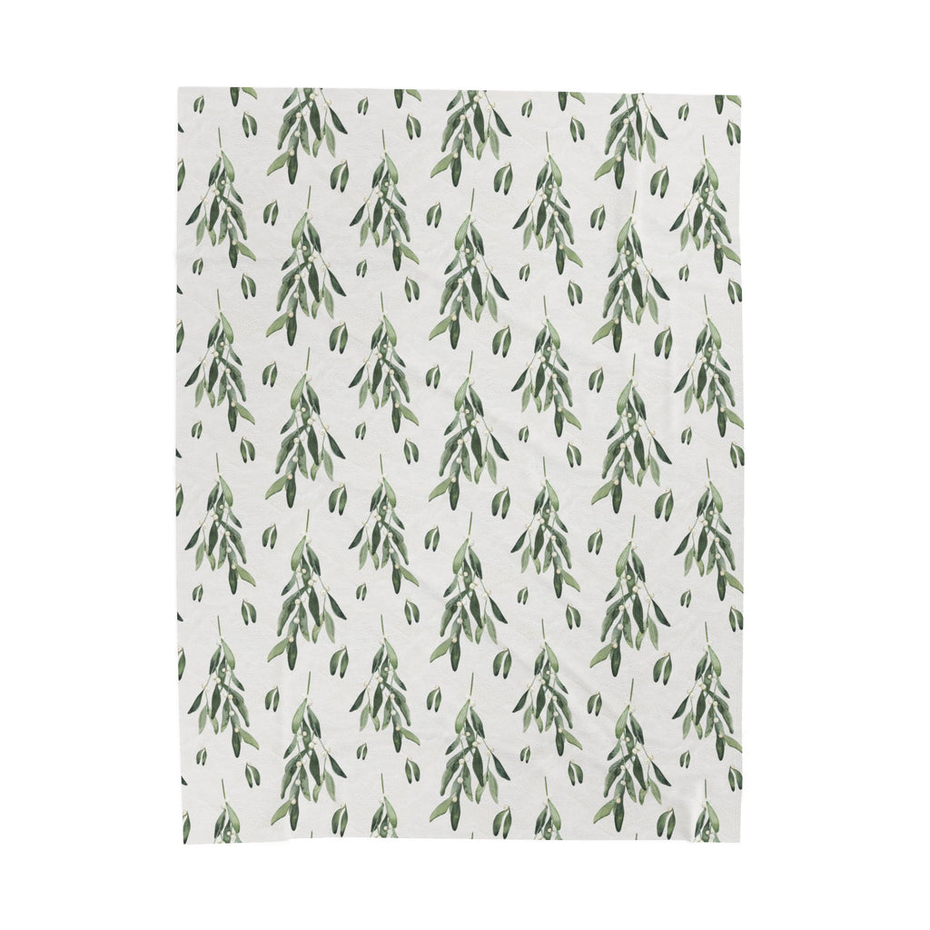 Leafy Green Oversized Throw Blanket By Little Grace co.