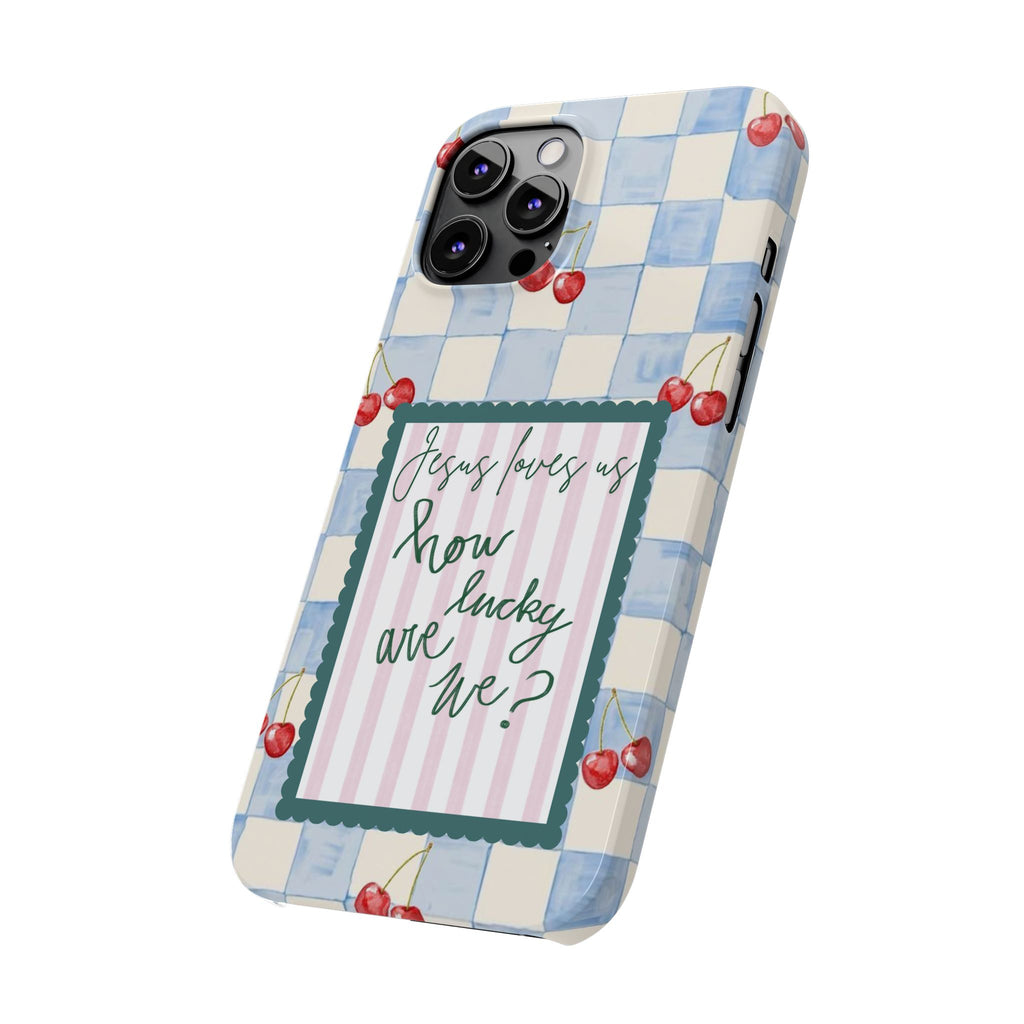 Jesus Loves Us iPhone Case