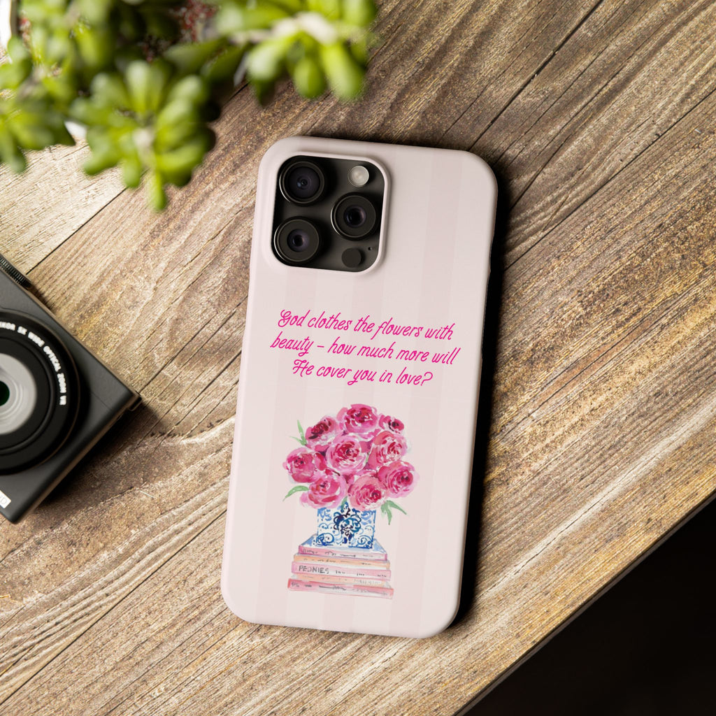 God Clothes The Flowers In Beauty Calling iPhone Case