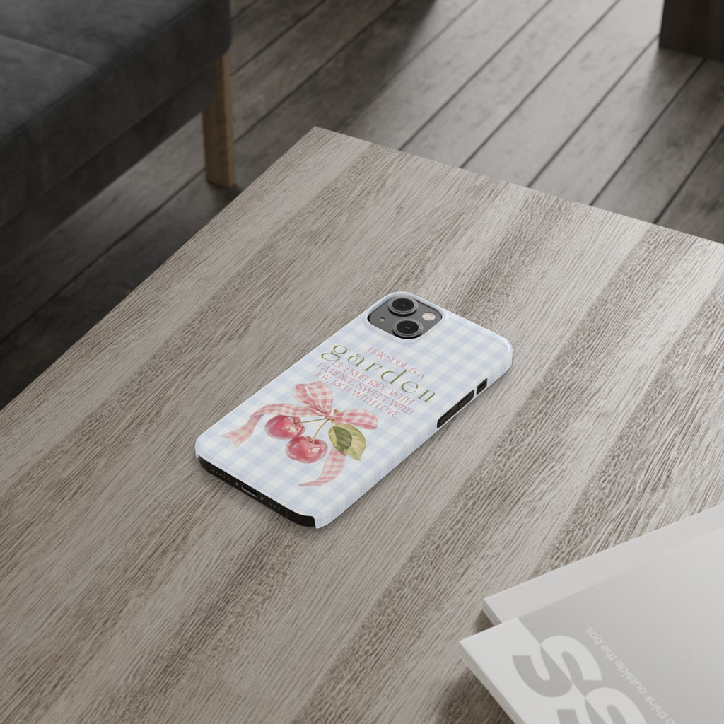 Her Soul Is A Garden iPhone Case