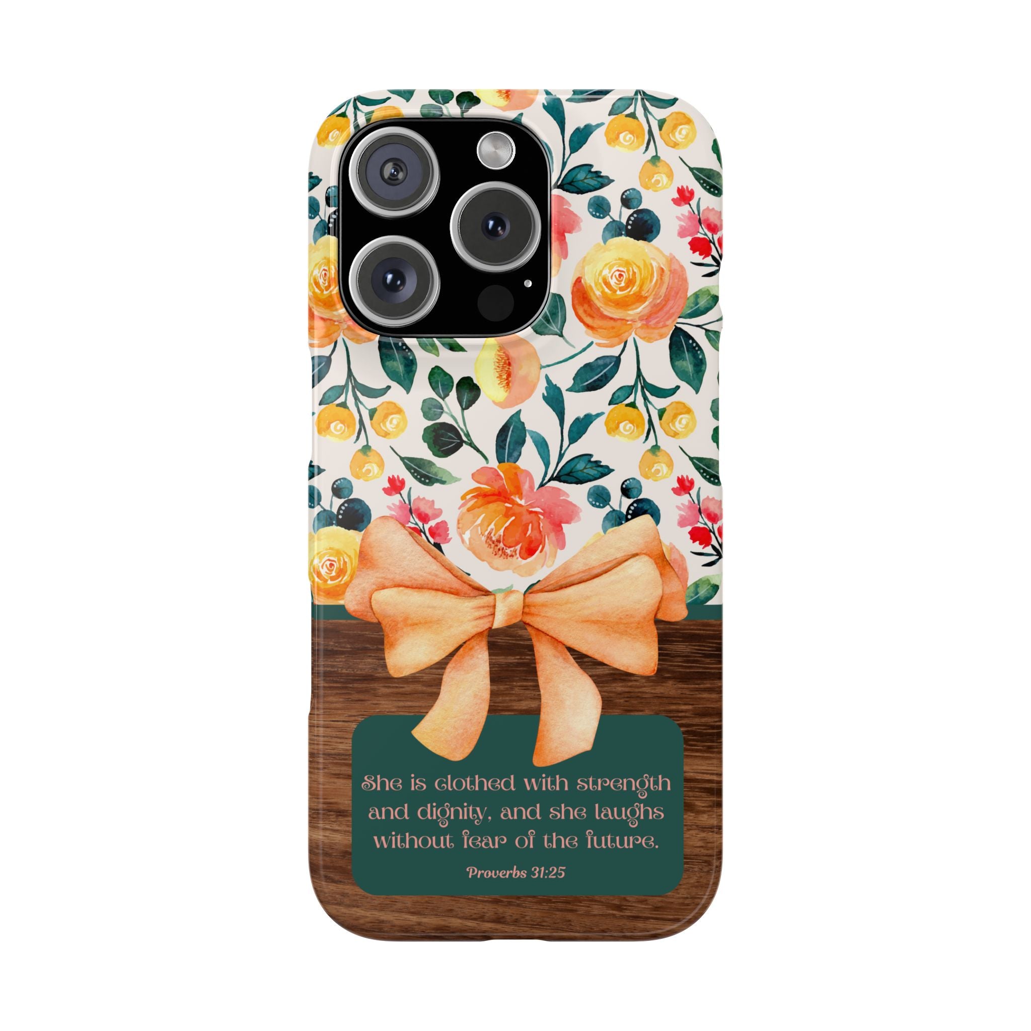 She Is Clothed With Strength & Dignity iPhone Case