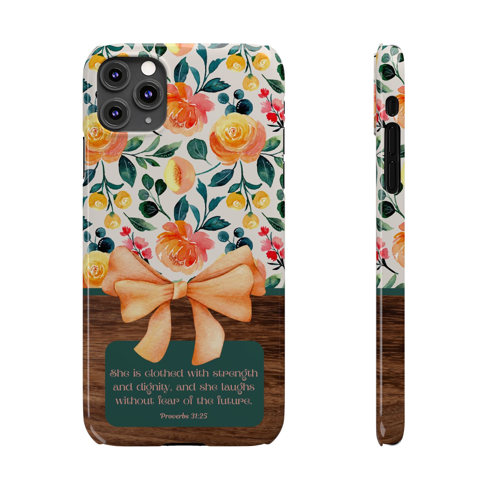 She Is Clothed With Strength & Dignity iPhone Case