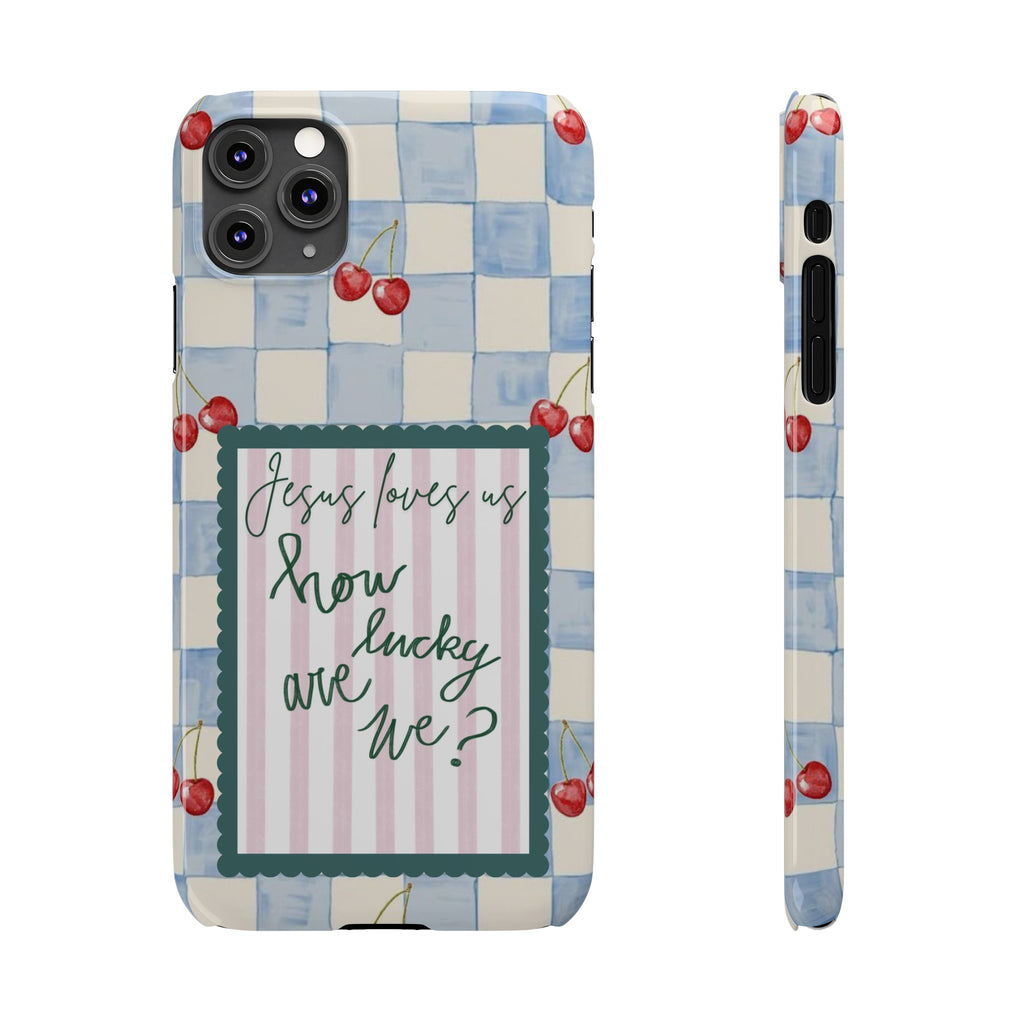 Jesus Loves Us iPhone Case