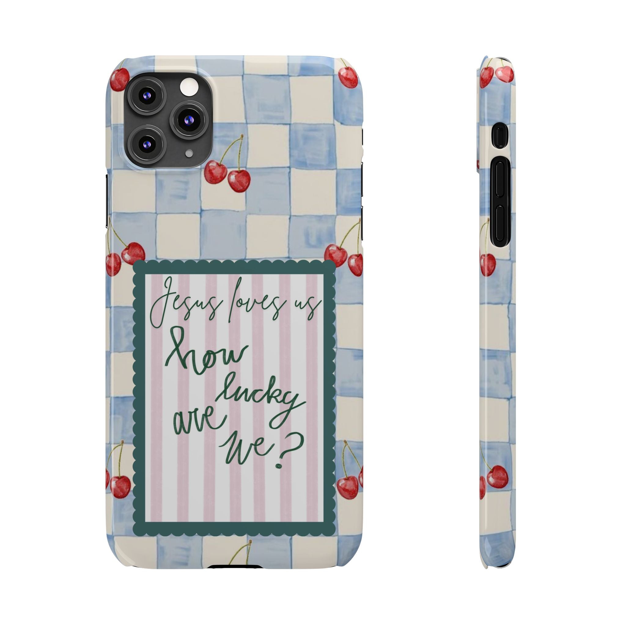 Jesus Loves Us iPhone Case