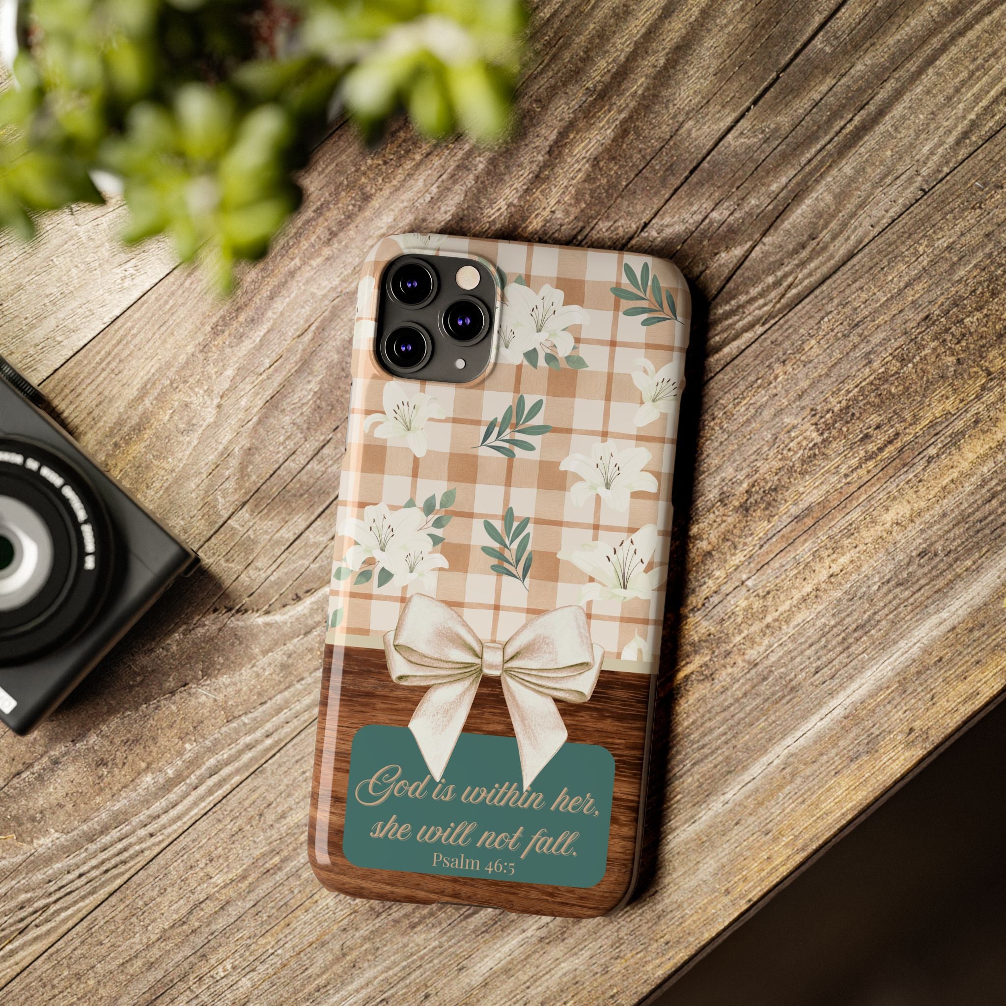 God Is Within Her She Will Not Fall iPhone Case
