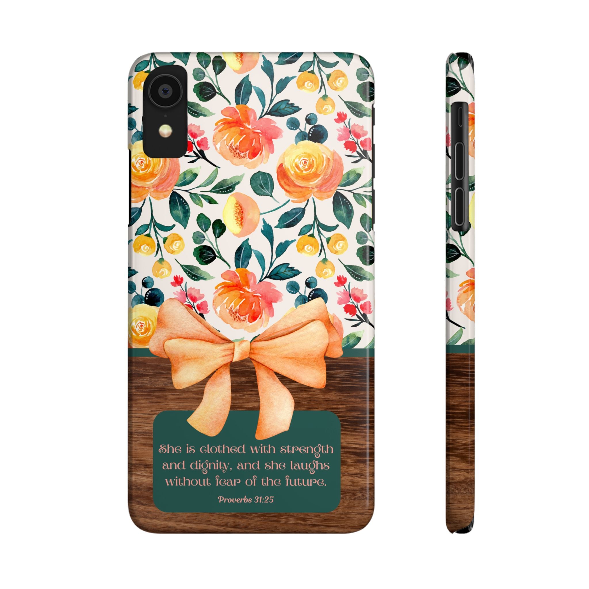 She Is Clothed With Strength & Dignity iPhone Case