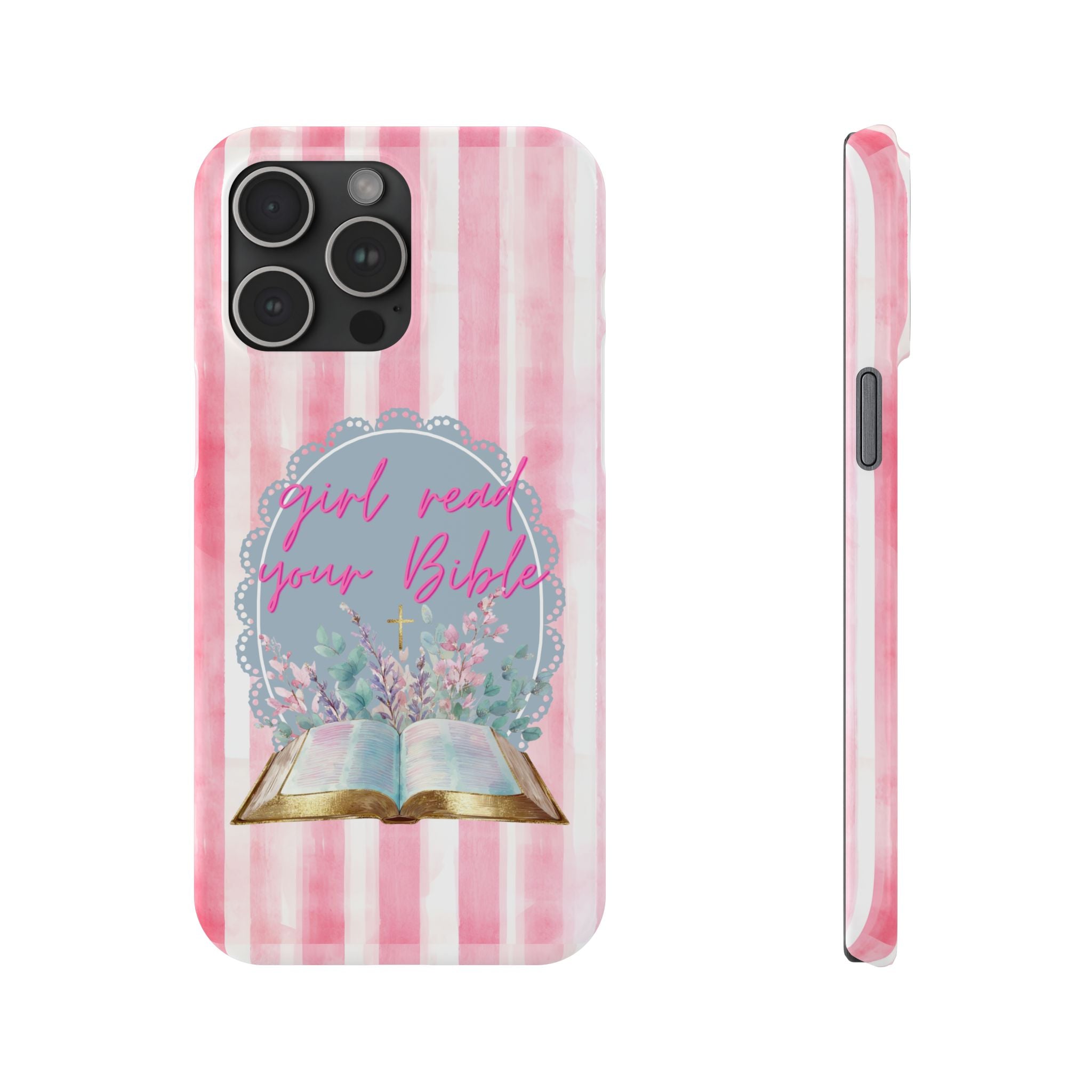 Girl Read Your Bible iPhone Case