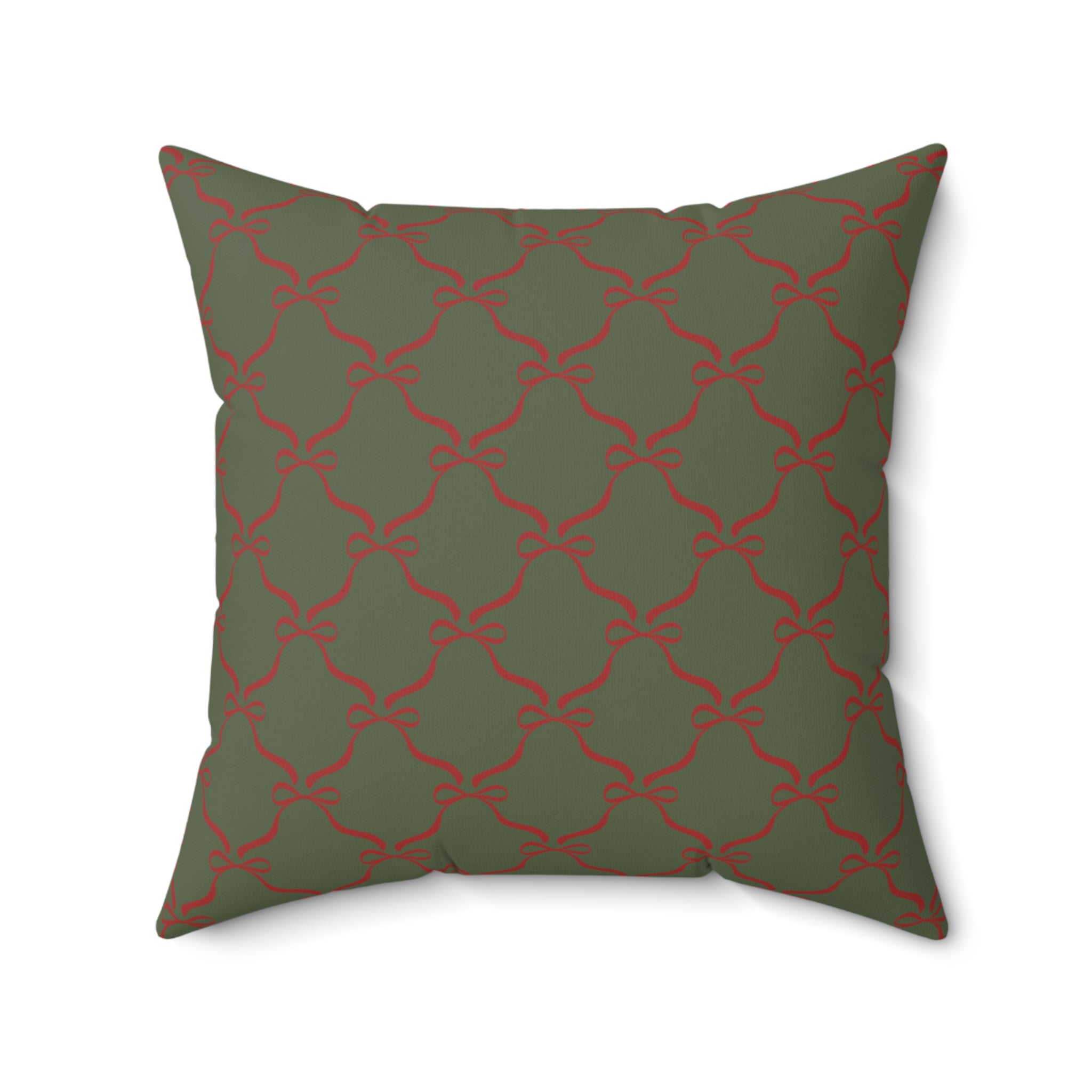 Red Bow Pillow