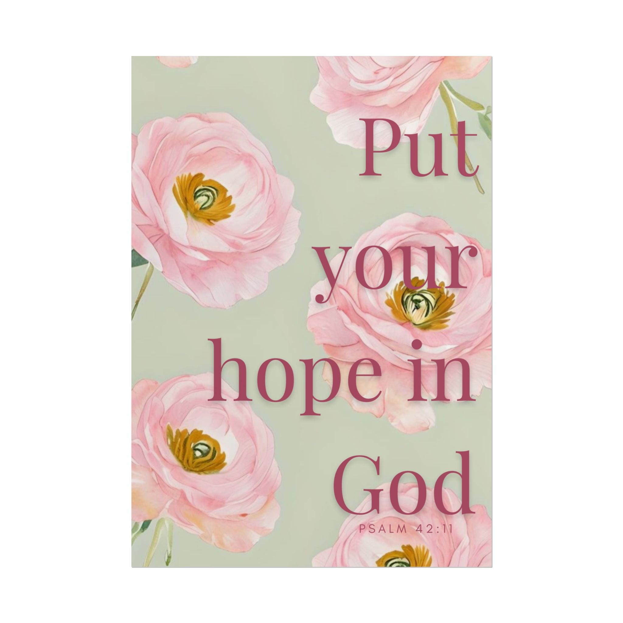 Put Your Hope In God Unframed Poster