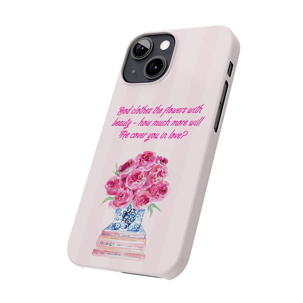 God Clothes The Flowers In Beauty Calling iPhone Case